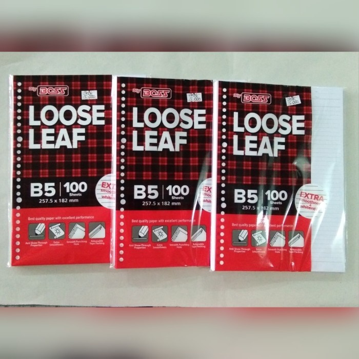 

murah Kertas Loose Leaf B5 - 26 Holes - 6 mm - 100 Lbr
