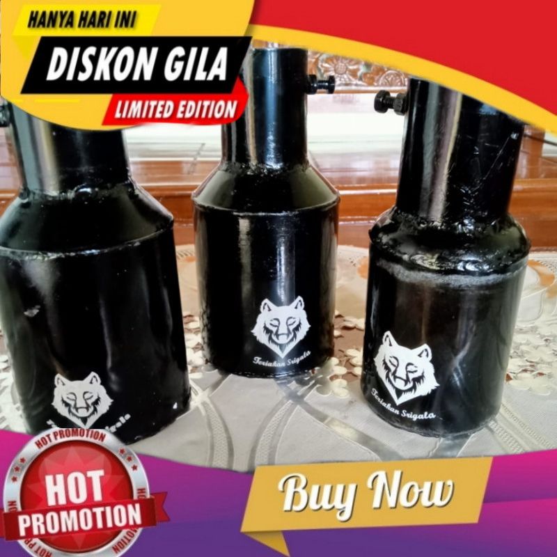 KNALPOT SRIGALA BLACK PNP TRUK SOLAR TURBO DAN NON TURBO DI JAMIN BUNYI.