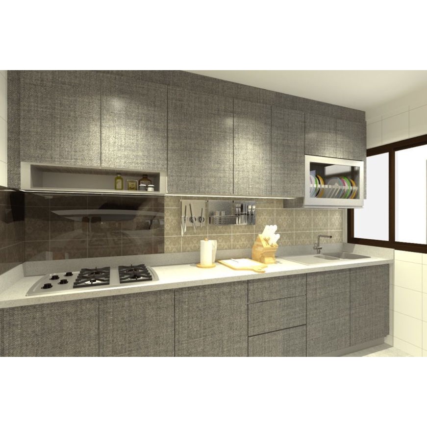 Kitchen set minimalis hpl / kitchen set atas bawah