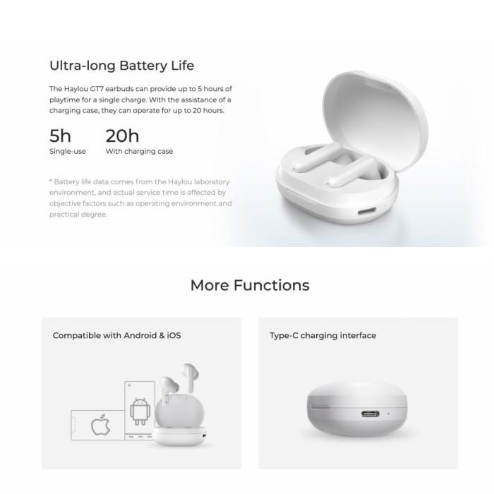 Haylou GT7 True Wireless Earbuds Al Call Noise Cancellation Original