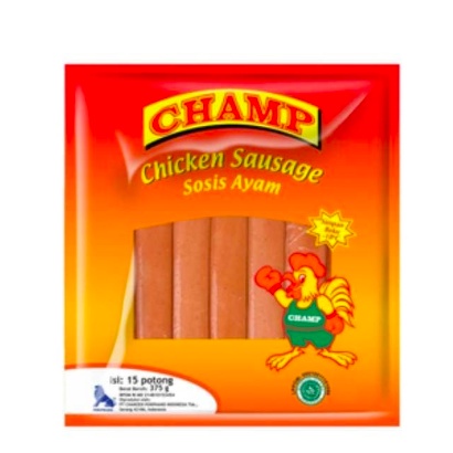 

Makanan Beku Sosis CHAMP Chicken Sausage 15 butir