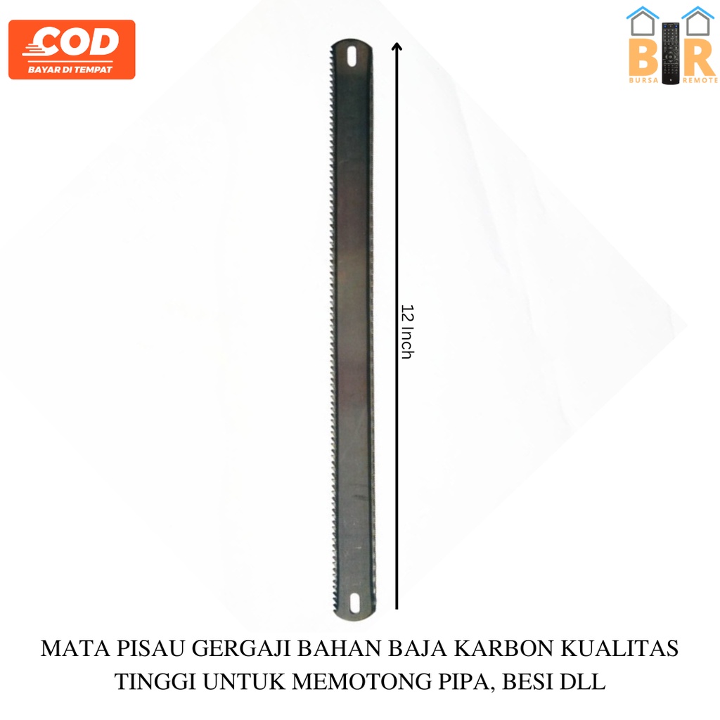 Mata Gergaji Besi Pipa Paralon Double 2 Sisi Dobel Bolak Balik 12 Inch Doble Murah Super Kuat