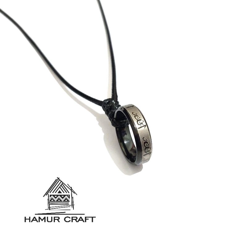 Hamur.craft | Kalung liontin cincin lafadz ALLAH | kalung muslim