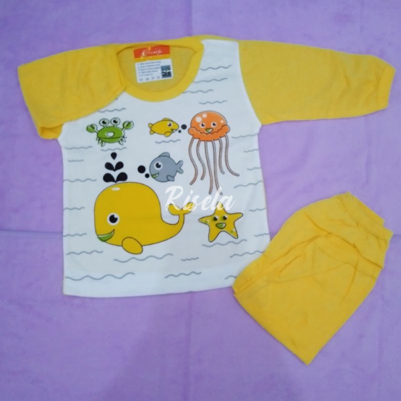 setelan oblong bayi/setelan piyama Dnoorfa SNI original motif lucu