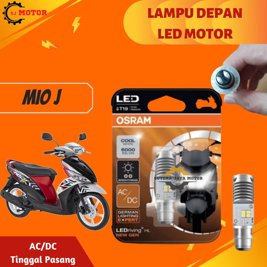 LAMPU DEPAN LED MOTOR YAMAHA MIO J OSRAM LAMPU UTAMA MIO AC/DC