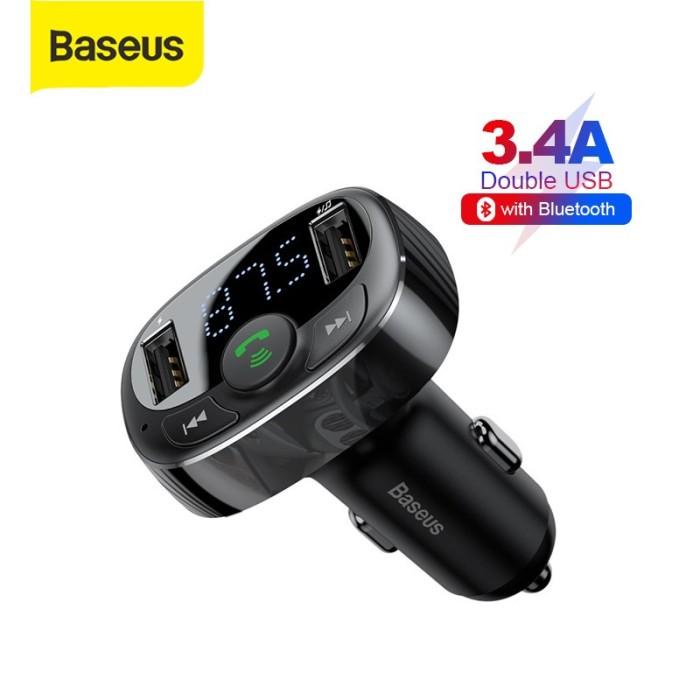 Charger Baseus Car Charger Mobil Fm Transmitter Bluetooth Qc 4.0 Pd 3.0