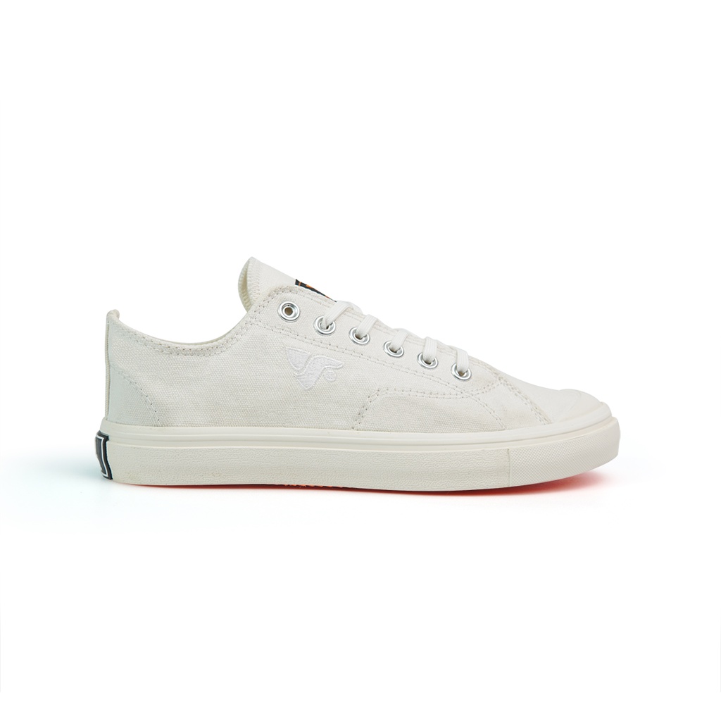Sepatu sneakers canvas TSV FOOTWEAR-Rivery low white -Sepatu unisex casual cewek cowok.sepatu sekola