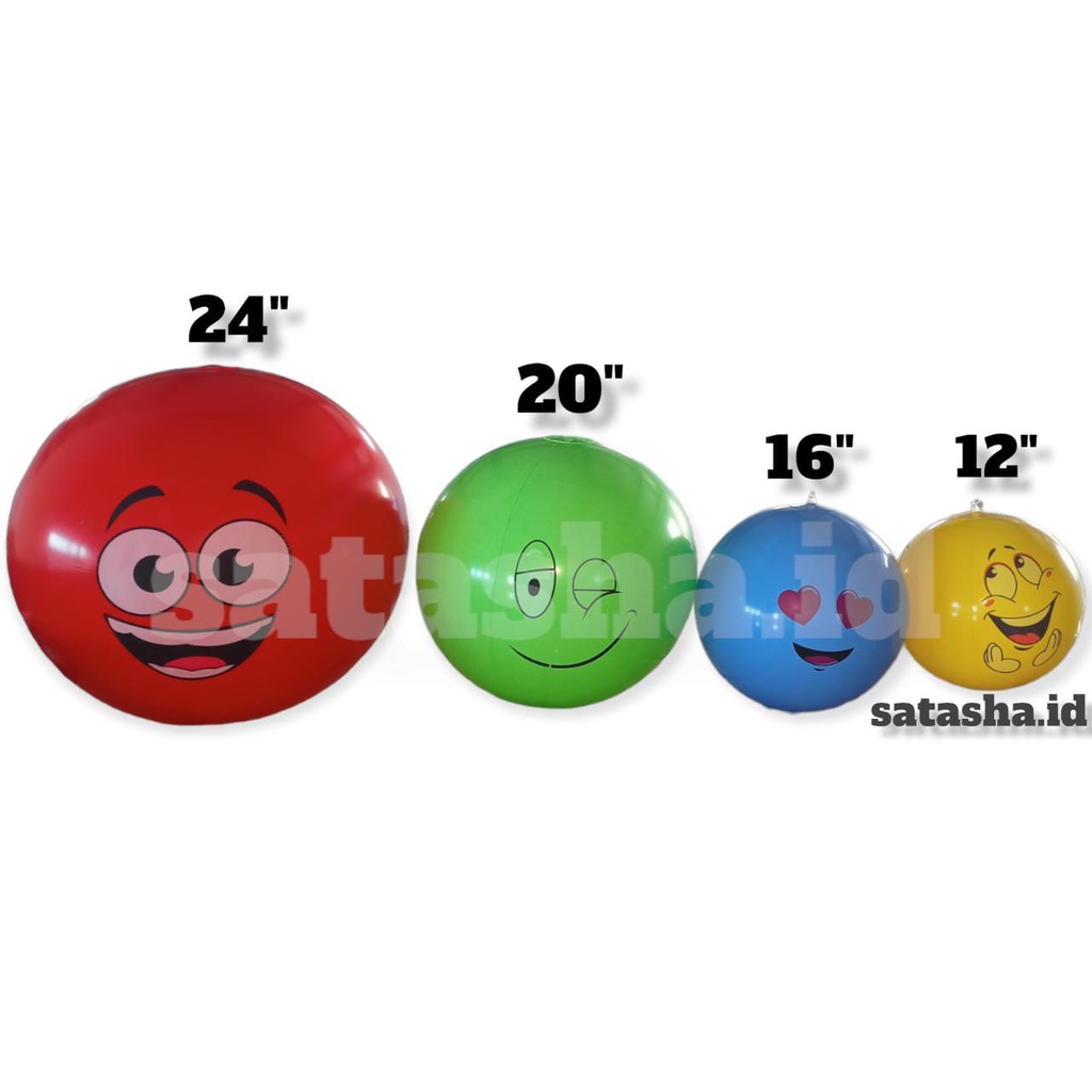 SATASHA.ID BOLA TIUP JUMBO BOLA EMOJI JUMBO BOLA SMILE