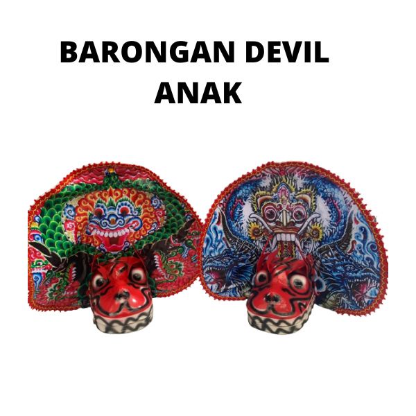 ✨TERBARU✔️ Barongan Anak Spon Kayu | Barongan Devil Dewasa Anak Anak Kecil Umur 10 Sd Smp Telon Asli