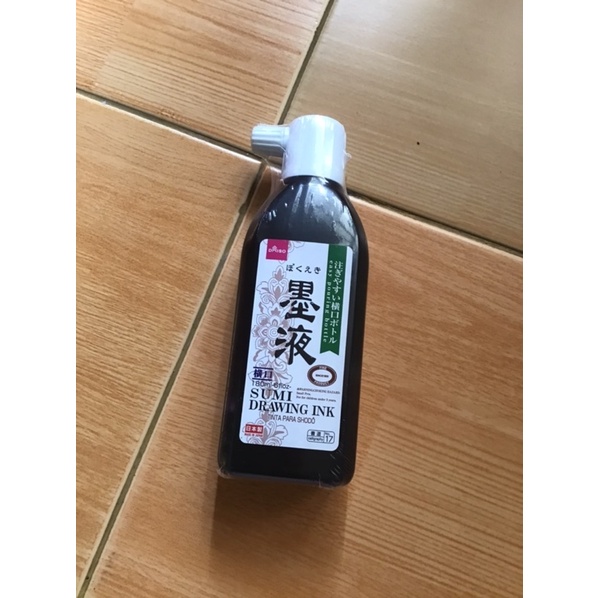 Tinta Kaligrafi Jepang 180ml/Calligraphy Ink/Sumi Drawing Ink/Daiso Black Drawing Ink Boku-Eki
