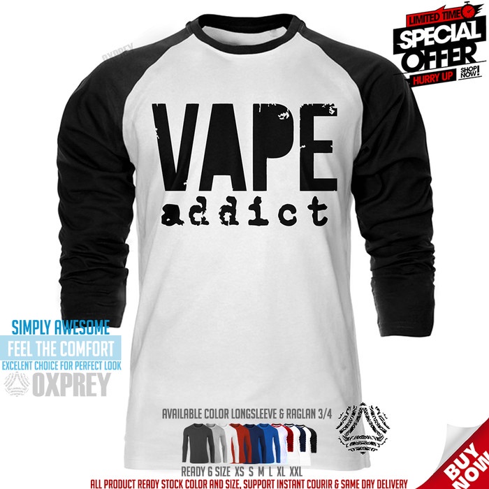 Kaos Lengan Panjang Pria Wanita Organic Cotton  Multicolor Graphic Distro Longsleeve T-Shirt Oxprey 