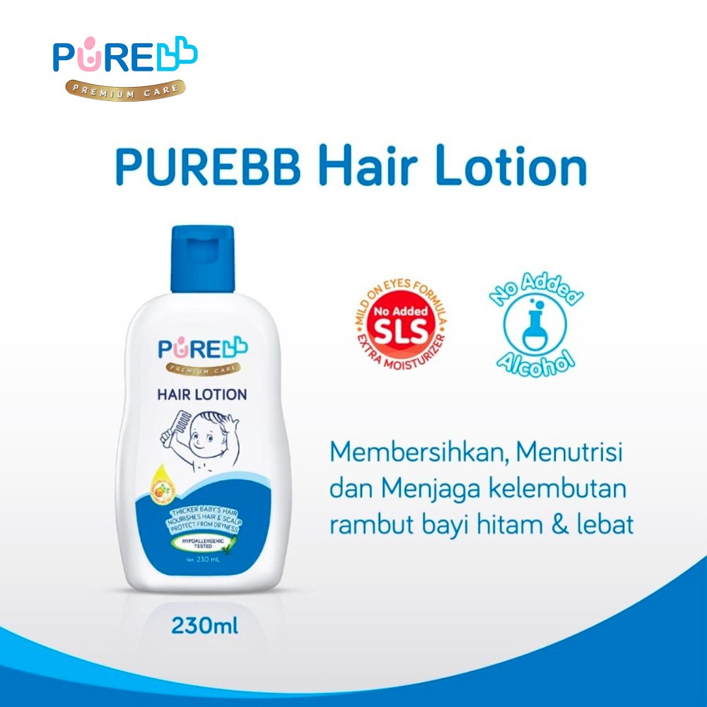 Pure BB Baby Hair Lotion Bayi - 230ml
