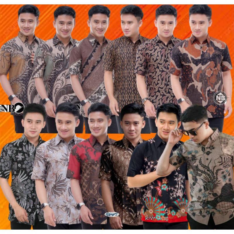 M.L.XL.XXL. Kemeja Batik indonesia batik pria batik pekalongan