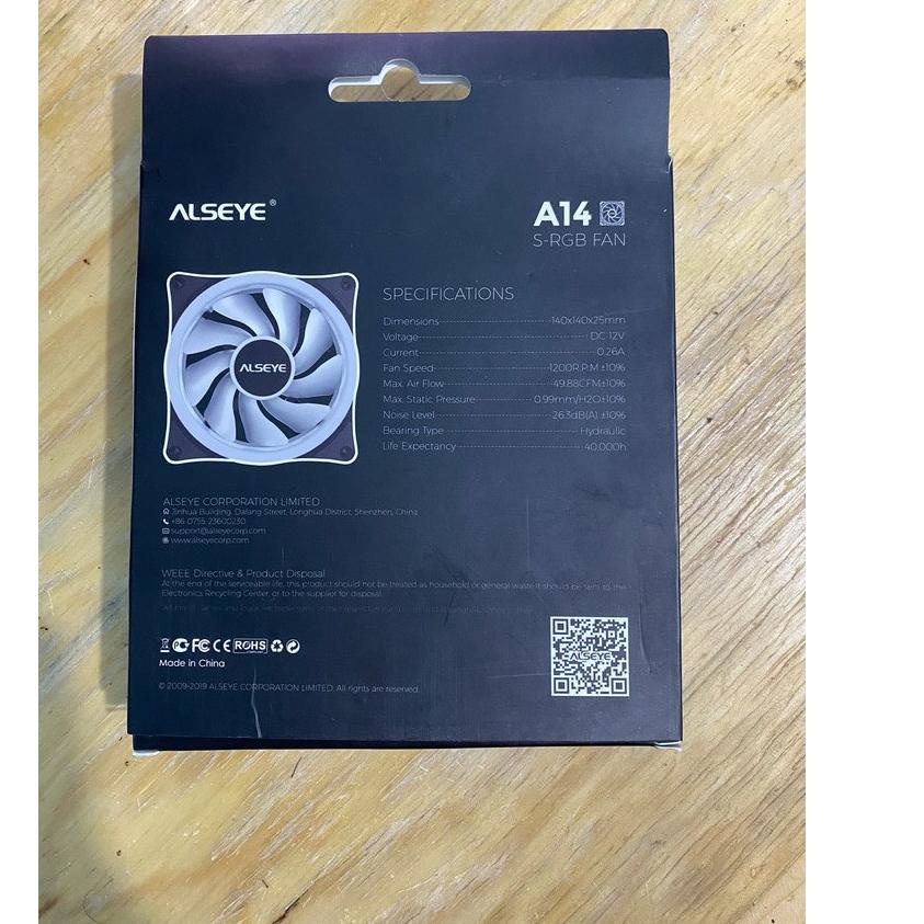 Diskon Gede--Alseye AURO A14 Fan Casing 14cm LED S-RGB Fan Case 14 Cm - Alseye A14