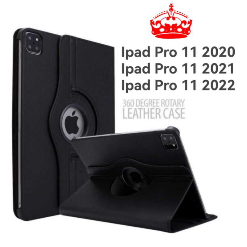 Case Ipad Pro11 Pro 11 2020 2021 2022 Sarung Rotary Leather Case Folio Flip Book Cover Rotary Casing Smart Buku standing Pelindung