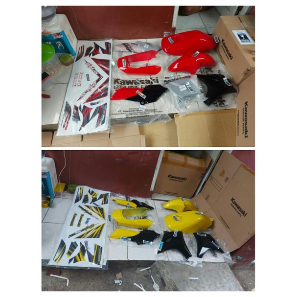 BODY COVER NINJA SS FULL SET KUNING MERAH ORIGINAL