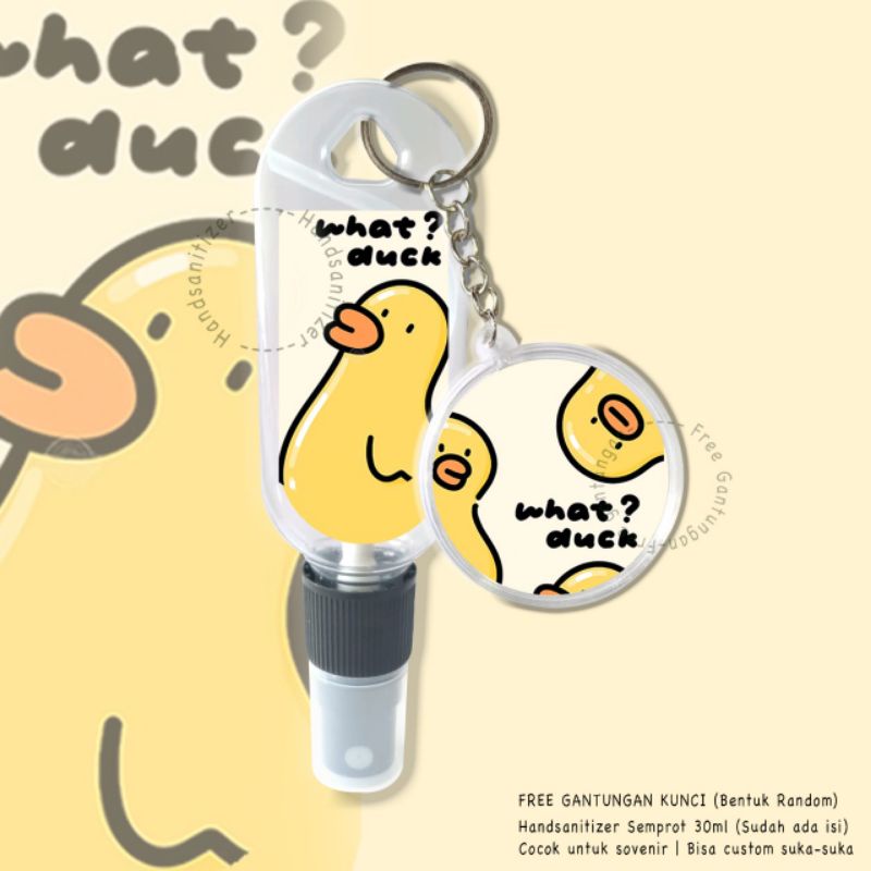 HAND SANITIZER DUCK/HAND SANITIZER BEBEK LUCU/Free isi 30ml&amp;free ganci