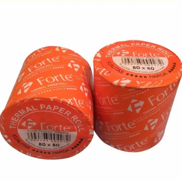 

Kertas Thermal Thermal Paper Roll Forte 80 X 80/Kertas Struk Kasir