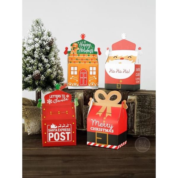 GIFT BOX SANTA MERRY XMAS KOTAK HAMPERS HADIAH NATAL UNYU 3D NB-35