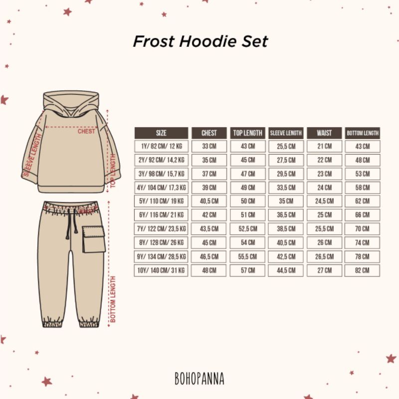 Frost Hoodie Set Bohopanna B26