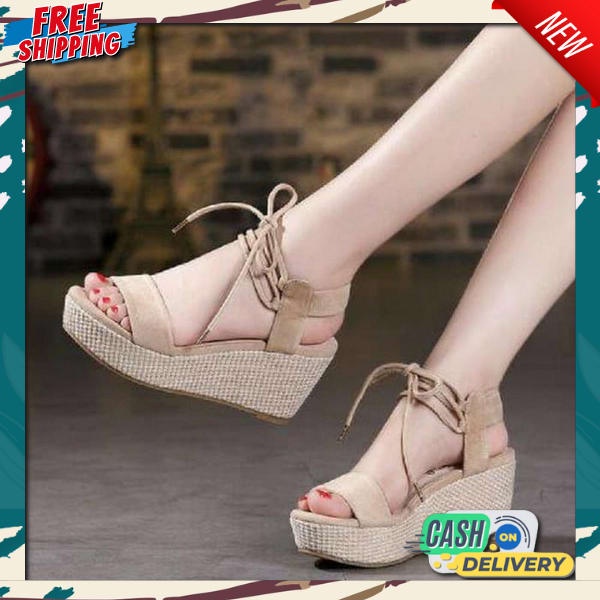 Wedges Wanita Terbaru Wages Premium Terlaris Wadgas Sandal Sendal Tinggi Wadges Wanita Impor Sandal 