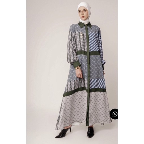 Rumaisha Dress - Smoke Green - Vivi Zubedi