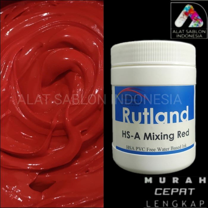 

Mudah Tinta Sablon Semi Plastisol Rutland Red Water Based 500Gr Sale!!!