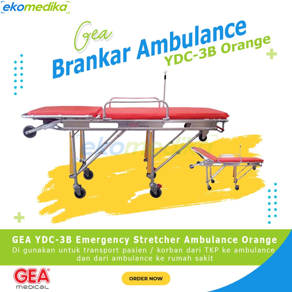 Jual Brankar Ambulance / Emergency Stretcher Ambulance GEA YDC 3B ...