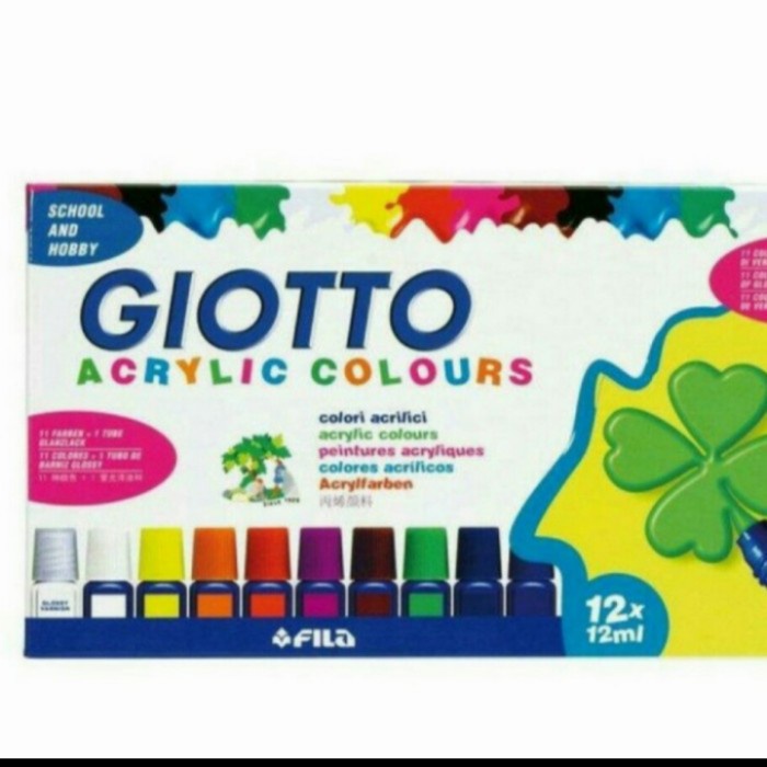 

Gaya Cat Acrylic Giotto 12 Warna Hemat