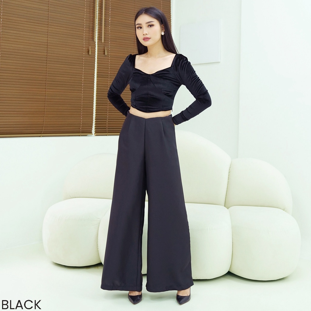 Top Velvet Victoria Atasan Blouse Wanita