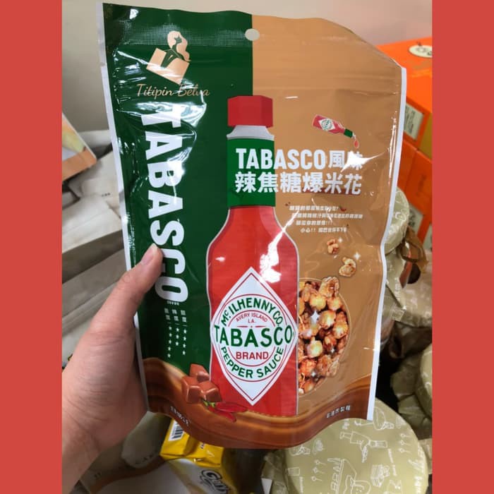Popcorn Caramel Tabasco Sauce Popcorn Rasa Tabasco dan Caramel Tabasco McIlhenny Co Popcorn Snack