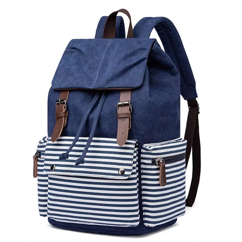 Tas Ransel wanita kanvas kombinasi premium multifungsi