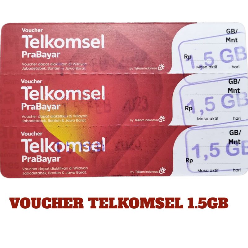 VOUCHER TELKOMSEL 1.5GB 3HARI