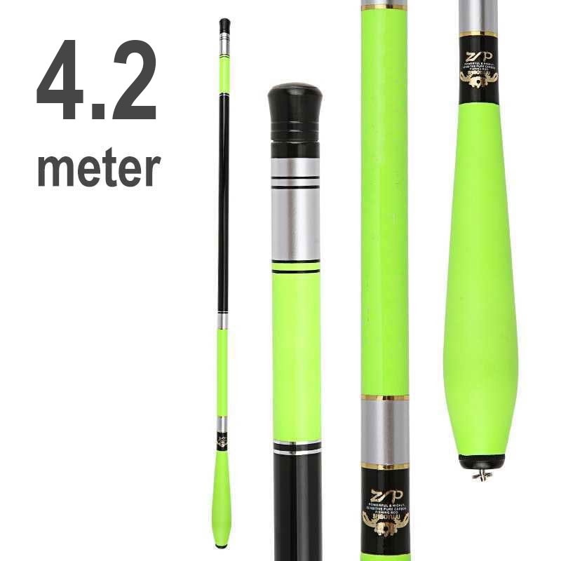 Joran Tegek 4.2 Meter Pancing Rawa Telescopic Carbon Fiber