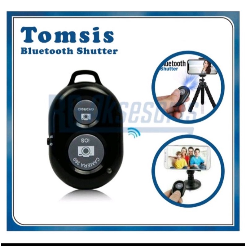 Tomsis Blietooth Remote shutter Selfie / Remote Bluetooth Remote Shutter Kamera
