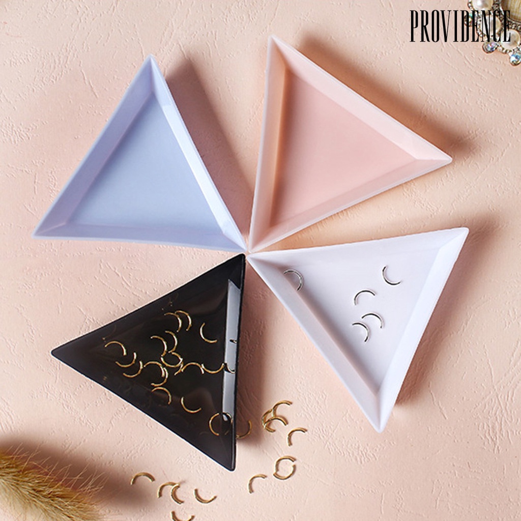 Providence 10Pcs / Set Nampan Penyimpanan Perhiasan / Manik-Manik / Kristal / Kuku Bahan Plastik Untuk Nail Art