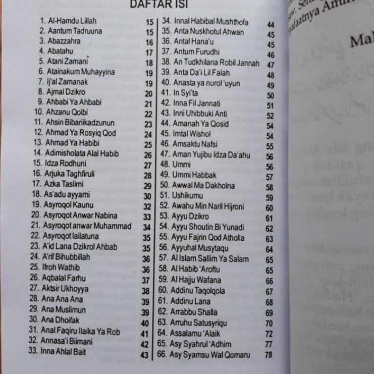 Buku Kumpulan Qasidah Islamiyyah Terlengkap 500 judul sholawat Nabi+ maulid qosidah Binawan ▪ STR.18