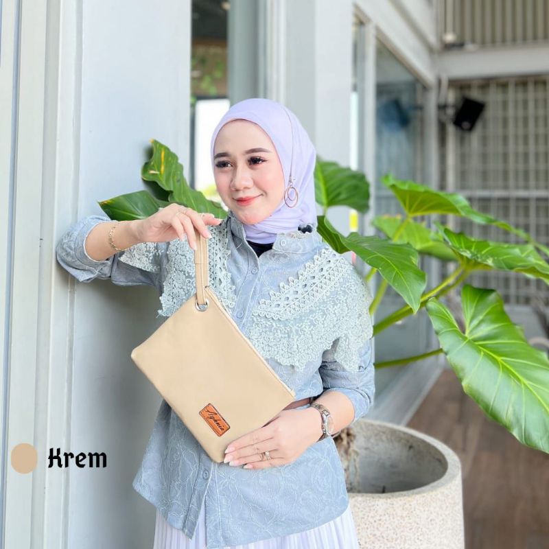 HAWA HANDBAG BY AGHNIA BAHAN CHOCOLY ANTI AIR WATERPROOF