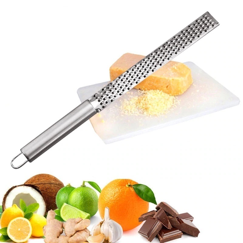 Parutan Keju Coklat Lemon Sayuran Serbaguna / Grater Slicer Tool Stainless Stell - Silver