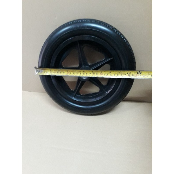 Roda uk 12 (30cm) Ban mati berikut Velg Kursi Roda Travel gea FS868L