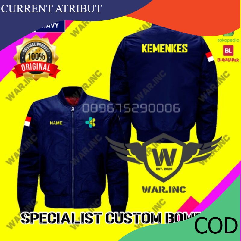 JAKET BOMBER KEMENKES (SABLON)
