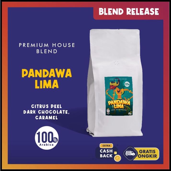 

Pandawa5 Premium House Blend 100% Biji Kopi Arabika 1Kg Mrocoffee