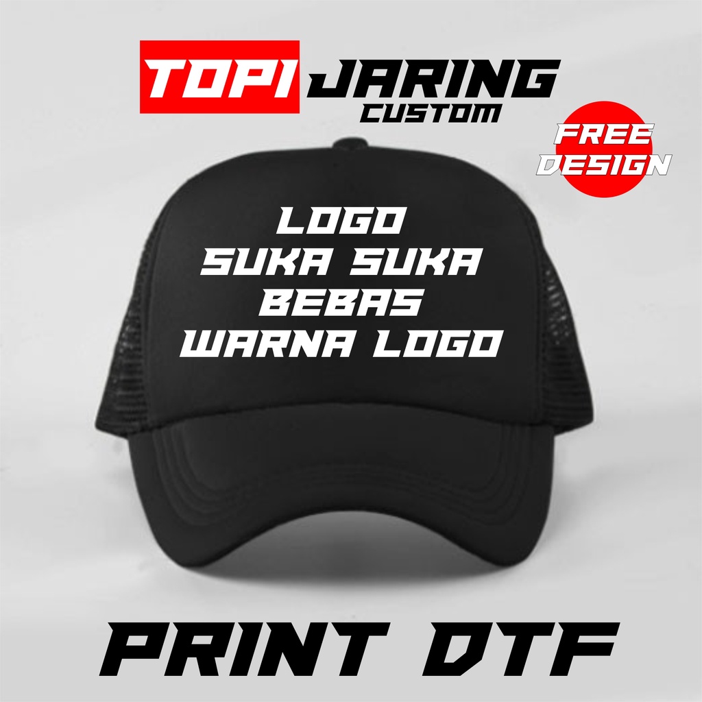 Topi Custom Kata Kata/CUSTOM LOGO/CUSTOM GAMBAR