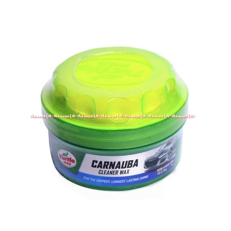 Turtle Wax Carnauba Cleaner Paste Wax 414ml Krim Untuk Mengkilapkan Mobil Menghilangkan Baret Turtlewax Kaleng Hijau