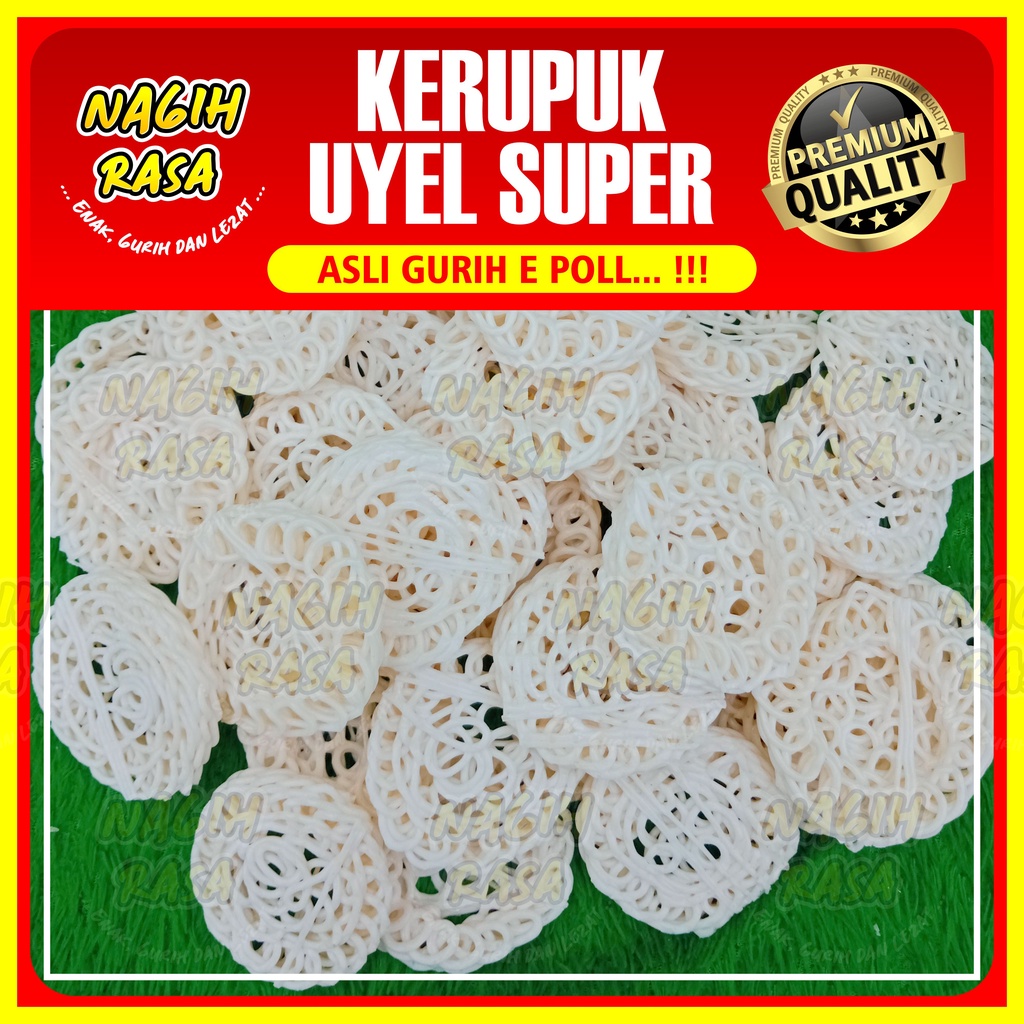 

Kerupuk Uyel Mentah Super Rasa Ikan Gurih dan Renyah