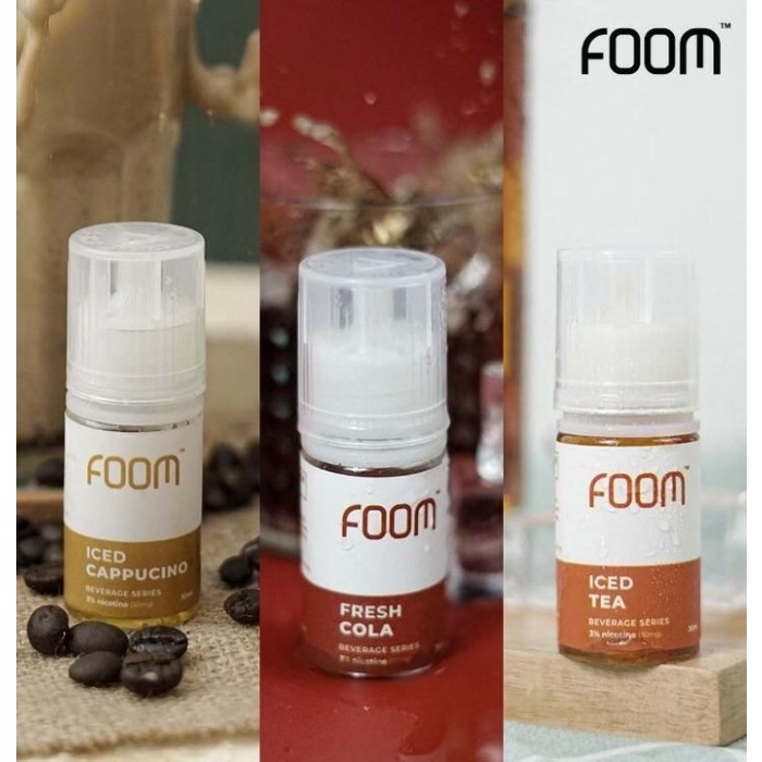 (Salt) Foom Iced Cappucino / COLA / ICE TEA Saltnic 30ml 30mg by Foom Lab