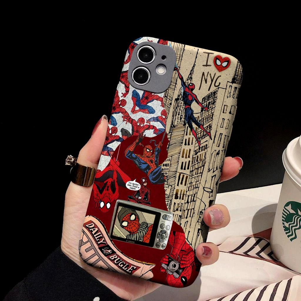 Softcase Casing Motif Spiderman BB24 for Samsung J2 J3 J4 J4+ J5 J6 J6+ J7 Note 10 10+ 20 Ultra Lite S10 S20 S21 S22 FE 5G Prime Pro