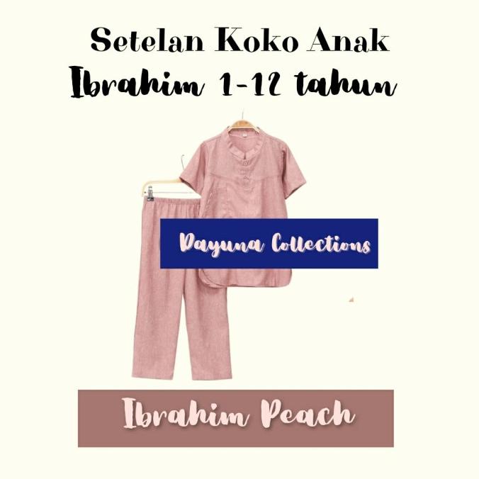 KOKO SETELAN ANAK LAKI BAJU MUSLIM 1-12 TAHUN KATUN MADINA KURTA ADEM