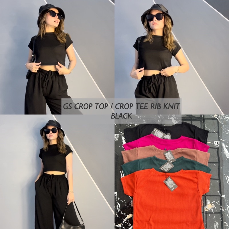 GS CROP TOP / CROPTEE RIB KNIT / KAOS RIB