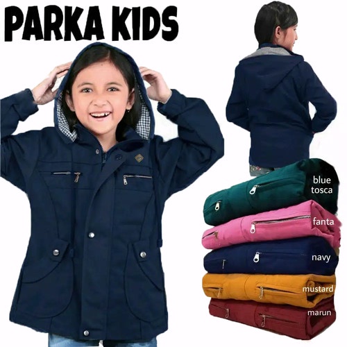 Jaket Parka anak keren bisa cewe cowo usia 6-13 Tahun - Jaket Parka